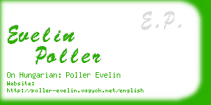 evelin poller business card
